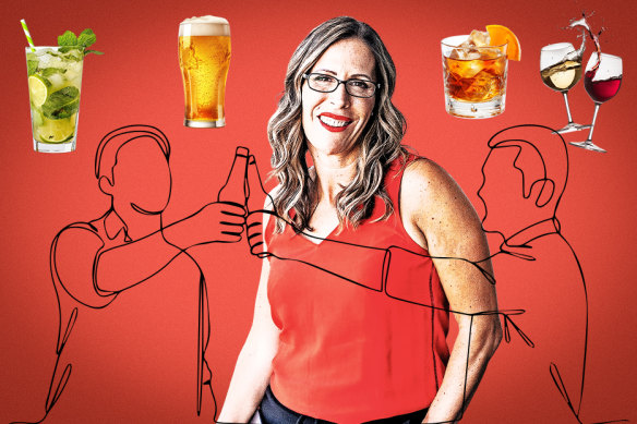 Sarah Rusbatch, pictured, wants to make sure her kids will never think “Mum can’t find out about this”.