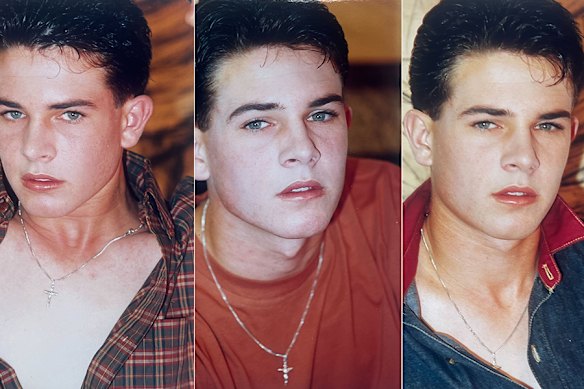 Rohan Burdett, then aged 17, during a photoshoot organised by Robert Callen.