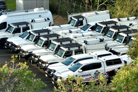 The vehicles are awaiting the installation of specialist radios, lights and branding.
