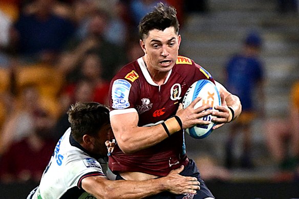 Jock Campbell in action for the Reds.