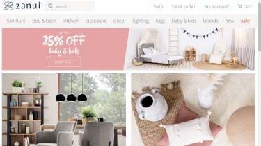 Online furniture and homeware store Zanui has been rescued from voluntary administration by major wholesaler Marlin Brands.
