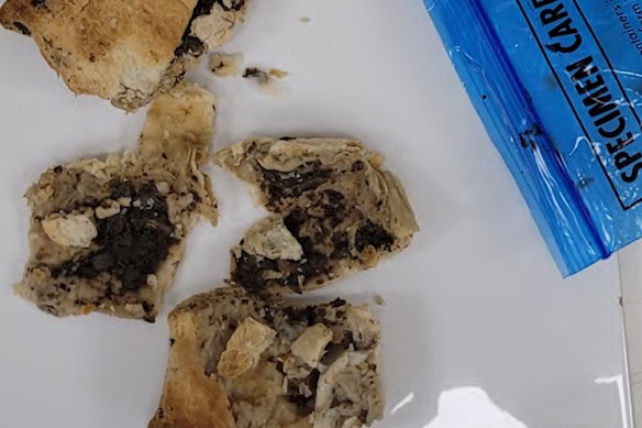 Leftovers of the fatal beef Wellington lunch served by Erin Patterson. 