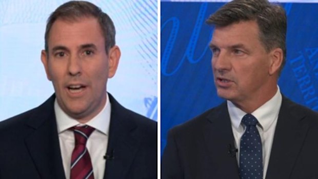 The debate between Jim Chalmers and Angus Taylor was dominated by a man who wasn’t there – Donald Trump.