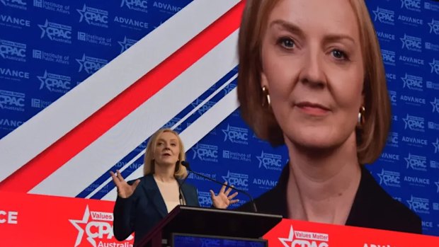 Former British prime minister Liz Truss in Brisbane for CPAC in 2024.