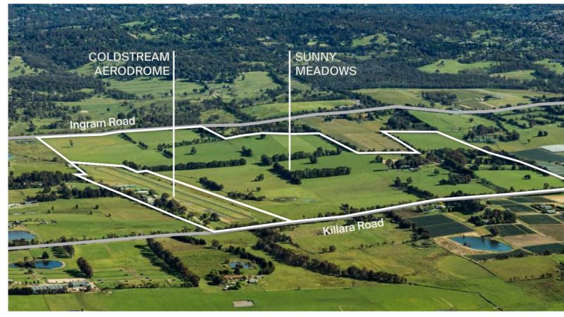 A $24 million sale, with $300 million development plans: the Sunny Meadows farm and Coldstream Aerodrome in Victoria’s Yarra Valley.