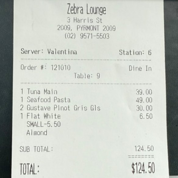 The bill.