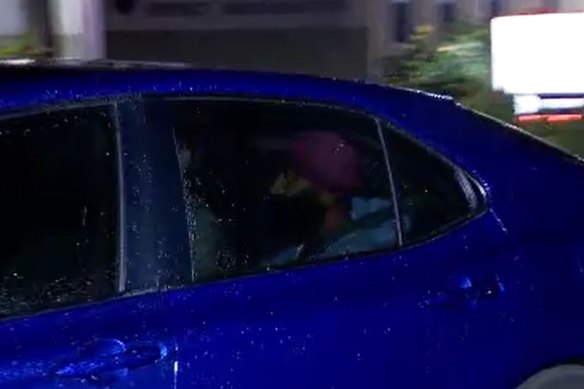 Queensland police transport the accused, Yadwinder Singh, to the Beenleigh watchhouse.