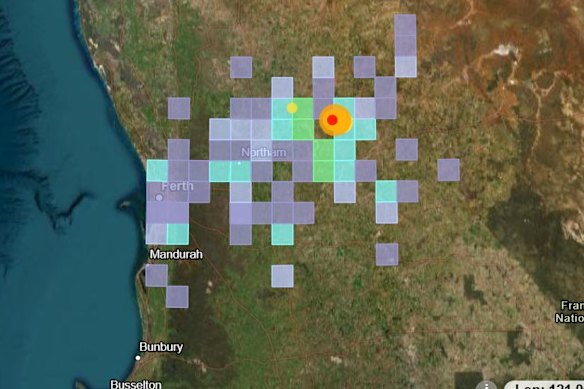 More than 500 felt reports have been recieved.