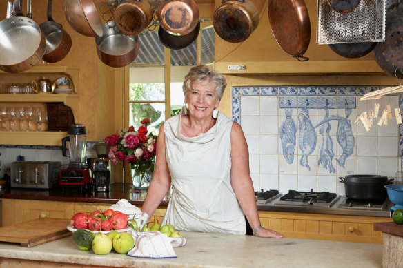 Maggie Beer in her kitchen in the Barossa Valley. 
