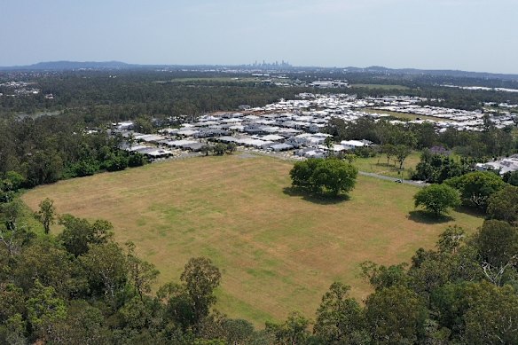 The land in Pallara earmarked for the suburb’s new District Sports Park. 