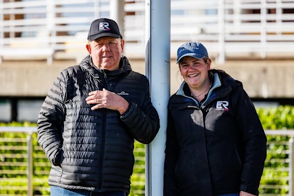 Father-and-daughter training team Brett and Georgie Cavanough.