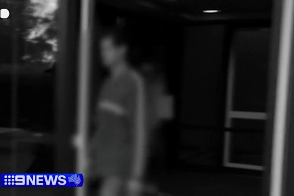 The father leaves the court on Monday (blurred for legal reasons).