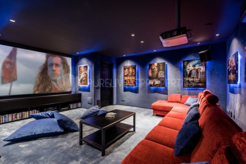 The Marbella property has a cinema room, as well as a billiards room and games room.