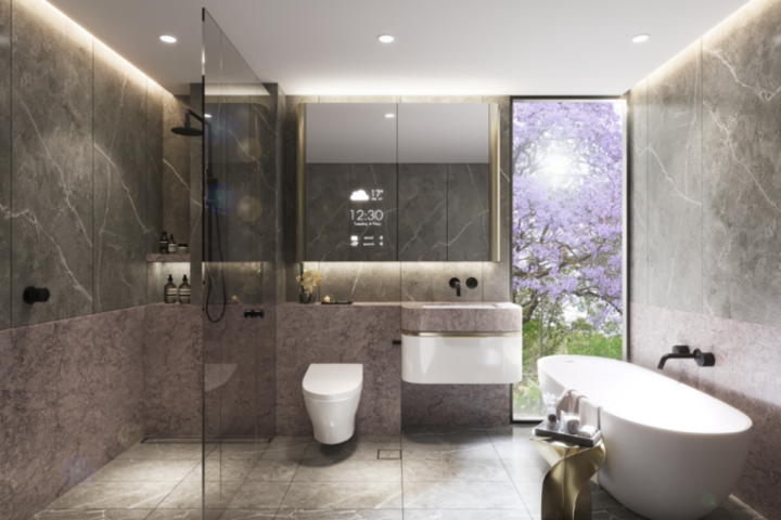 Smart mirrors are one feature that can future-proof a home, alongside double-glazed windows, multi-split air-con and integrated 5G.
