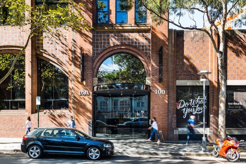 100 Harris Street is the headquarters for Domain and also houses a WeWork co-working space.