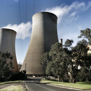 The Yallorn power station near Morwell in Victoria.