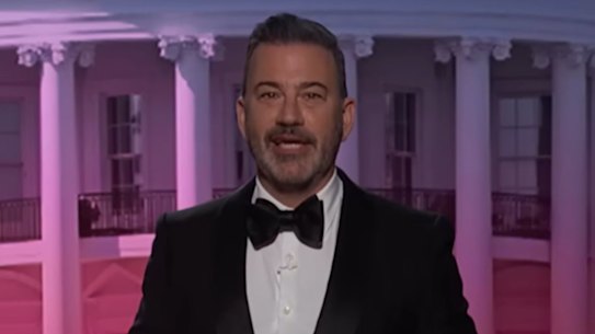 Jimmy Kimmel delivering his roast in the days before the White House Correspondents’ Association dinner.