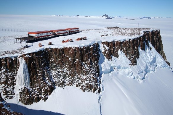 The South African Sanae IV research station in Antarctica where the alleged assault occurred. 