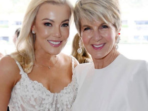 Mentor: Ellie Aitken with her mentor, friend and passionate Instagram colleague, Julie Bishop.
