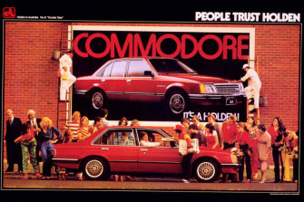 An ad for the Holden Commodore in 1980, two years after its launch.