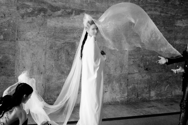 Emma Addams and Maurice Terzini’s wedding in Paris was shot by Vogue. 