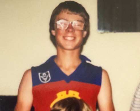 Brenden Campbell pictured in the late 1970s, aged 12 or 13, at his home in Thomastown.