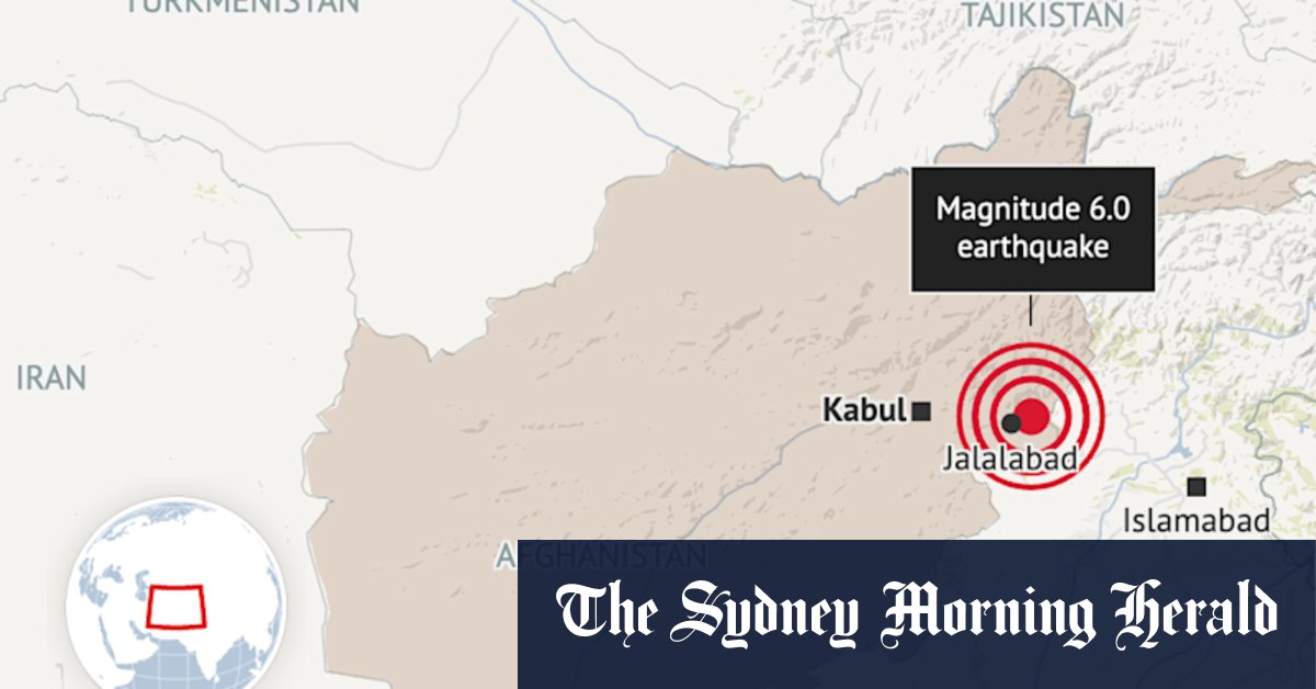 Hundreds dead after 6.0 tremor near Jalalabad