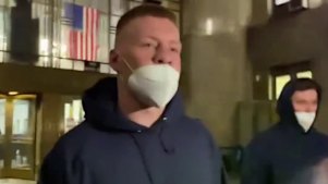 Jordan De Goey pictured outside of a New York court.