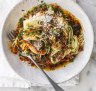 Adam Liaw recipe fifty-fifty bolognese uses popular ingredient ground beef.
