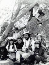 Joan Kirner was at Yarraleen Primary School in Bullen with Bush singer David Isam to launch 1990 schools touring Arts program.