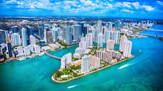 Miami Florida's downtown district.