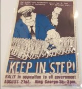 Matt Mawson's Keep in Step poster, 1979