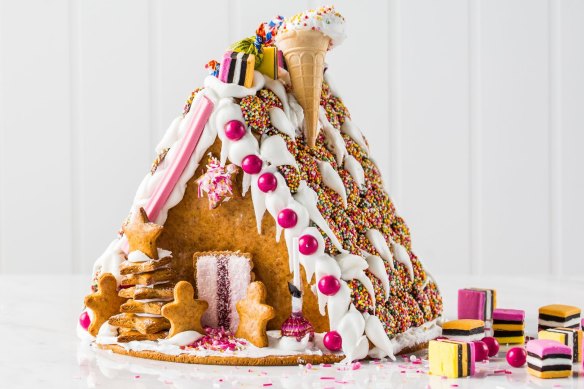Anna Polyviou's gingerbread house complete with Iced VoVo front door.