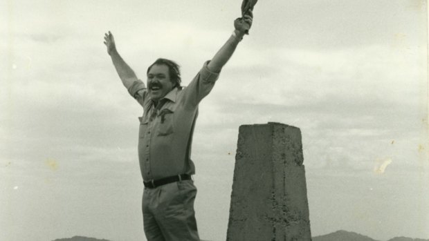 Celebrated journalist and environmental champion Joe Glascott on top of Mount Kosciuszko.