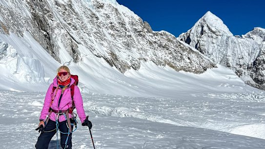 18-year-old Bianca Adler shortly before attempting to summit Mount Everest.