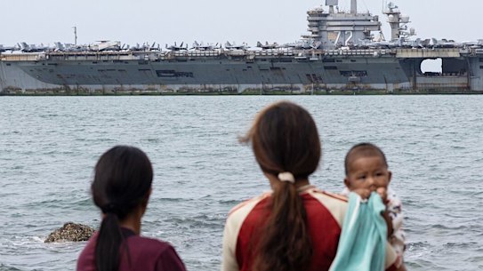 USS Abraham Lincoln.