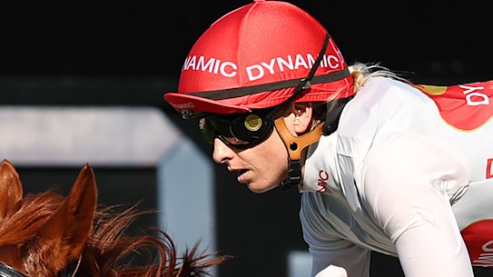 Siena Grima riding Benevac to win at Royal Randwick Racecourse earlier this month. 