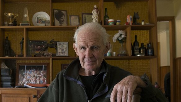Paddy Payne, father of 2015 Melbourne Cup winning jockey Michelle Payne at his family home where he raised his 10 children in Miners Rest. 