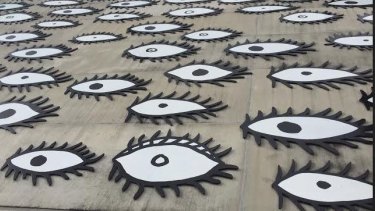 George Street ephemeral traces - Outside Supreme Court 2016