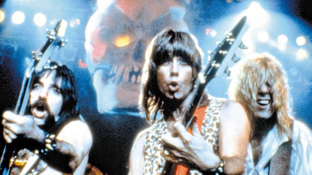  Harry Shearer as Derek Smalls,   Christopher Guest as Nigel Tufnel, and Michael McKean as David St Hubbins.
