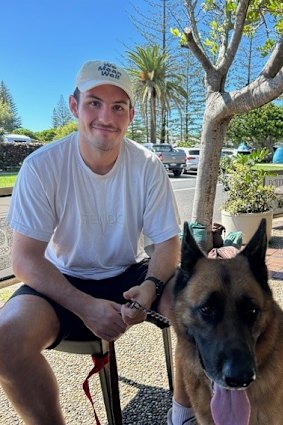 A photo provided by the family of NSW Police Constable Scott Dyson, who remains in hospital after being injured responding to the Bondi Beach mass shooting.