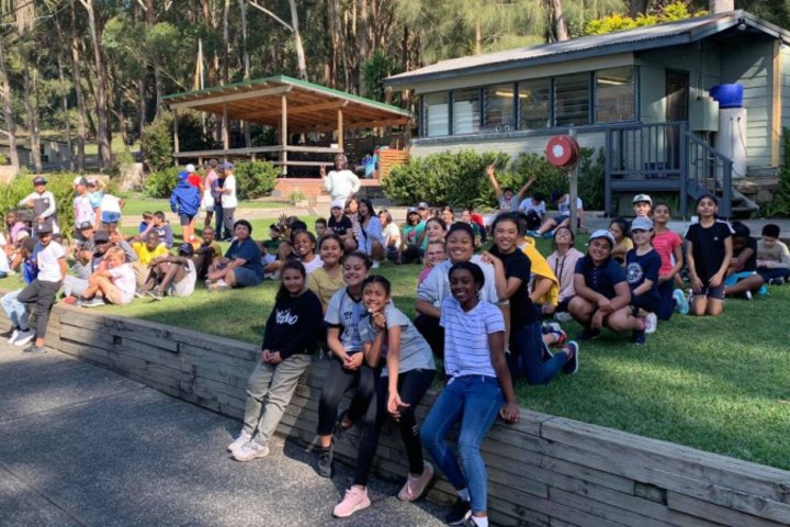 Children photographed at a Great Aussie Bush Camp event.