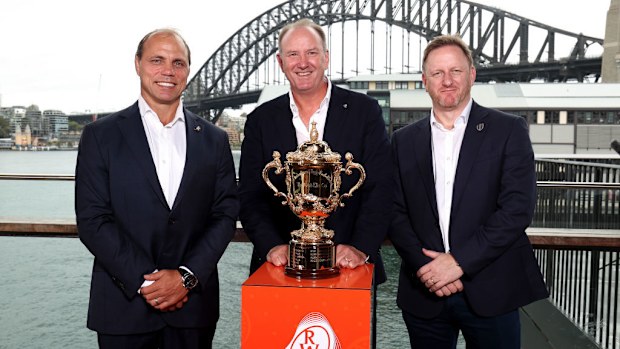 Phil Waugh, Brett Robinson et Alan Gilpin à Sydney.