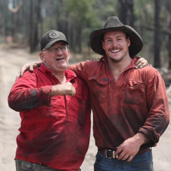 Bateman with his stepfather Donny.