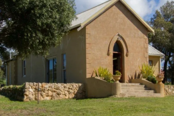 Sally and Jeff Greenham renovated and lived in this converted church near Geraldton. It is the site where many believe Sally was buried.