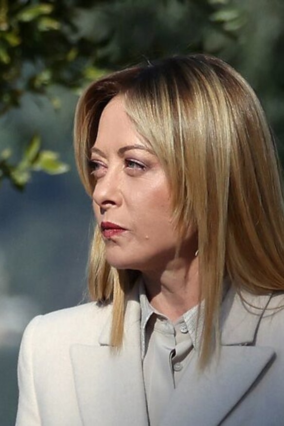 The real-life Meloni laughed off any comparison to heavenly beings.