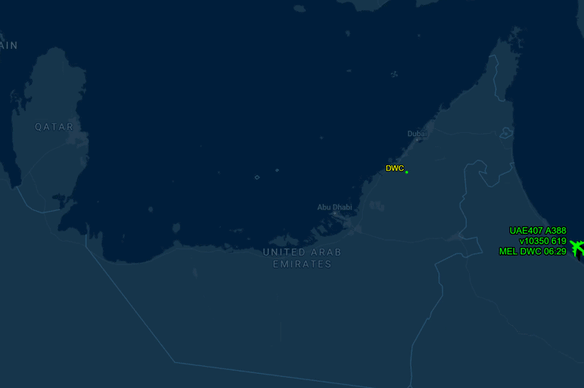 Emirates flight from Melbourne diverted after attack near Dubai.