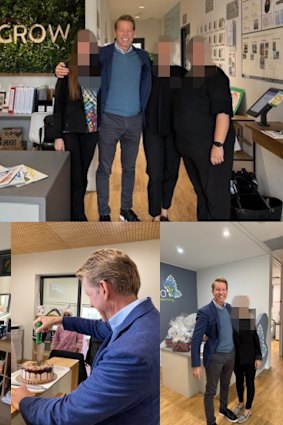 Affinity CEO Tim Hickey shared photos from his visit to Papilio Early Learning Essendon while Brown worked at the centre. 