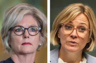 Independents Helen Haines and Zali Steggal are pushing for a national anti-corruption body that holds public hearings.