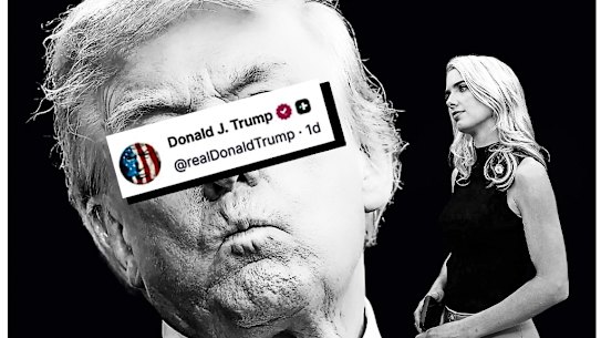 The prolific posting on social media by Donald Trump and his aide, Natalie Harp, is nothing new – but the joke is getting old.
